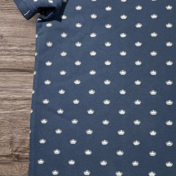 NWT - Levi’s Navy Blue Mens Polo Top with White Accent Designs Sz Large - Picture 4 of 5